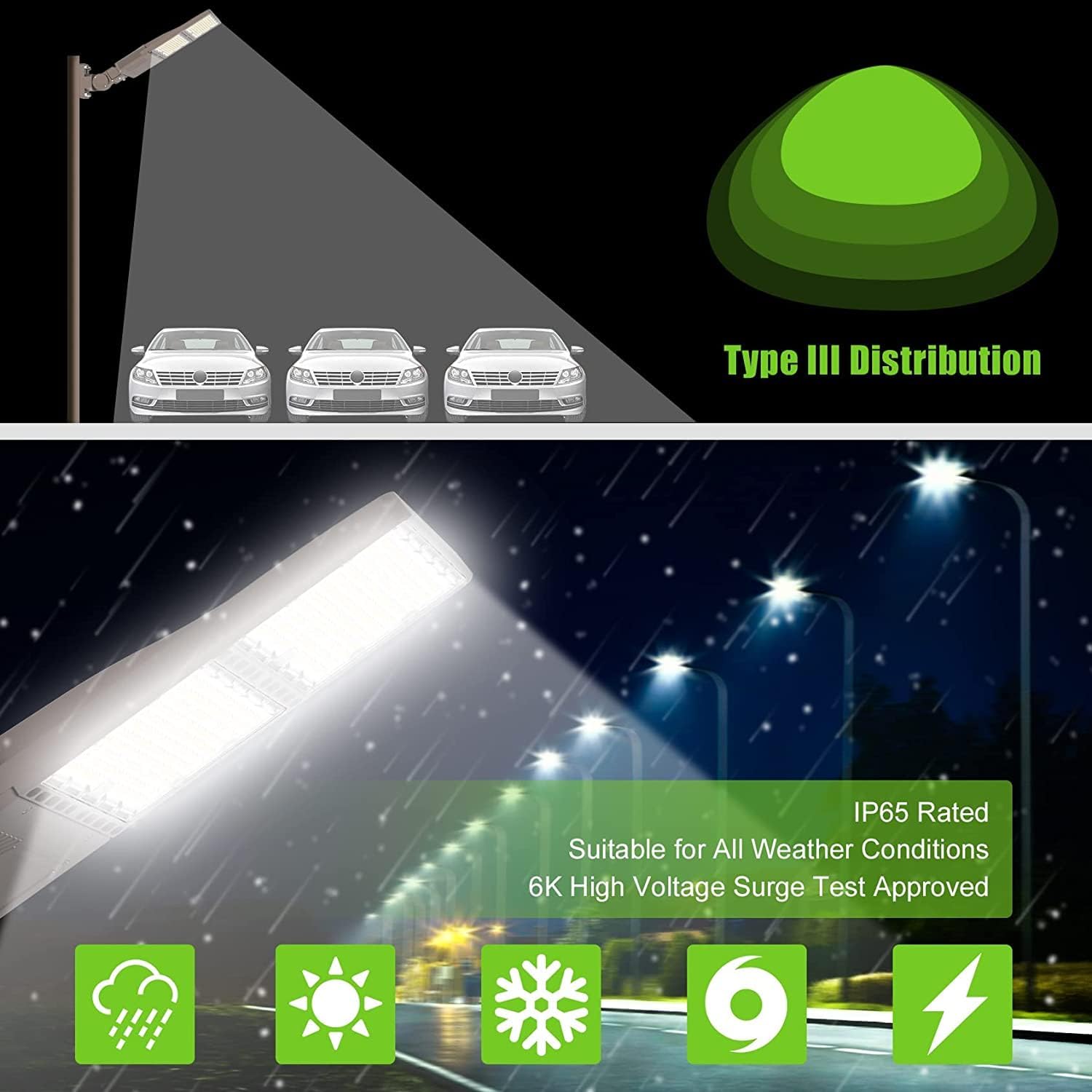 4 Pack UL Listed 320W LED Parking Lot Light with Photocell 48000LM LED Shoebox Pole Flood Lights Arm Mount 5000K IP65 Outdoor Street Court Commercial Lighting AC 100-277V