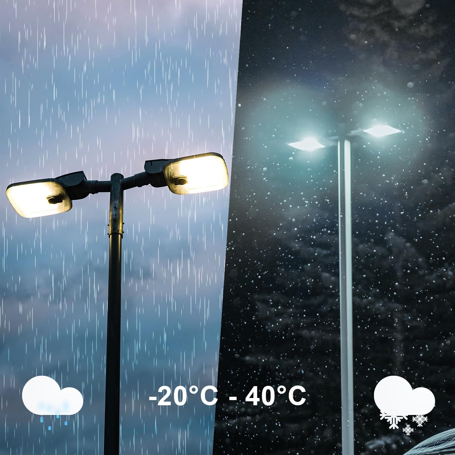120W Shoebox LED Retrofit Kits, 16200LM 5000K, E39 Mogul Base, LED Retrofit Lights (600W MH/HPS Equivalent), Ideal for Parking Lots, Tennis Courts & Outdoor Street Lighting, ETL Listed (1-Pack)