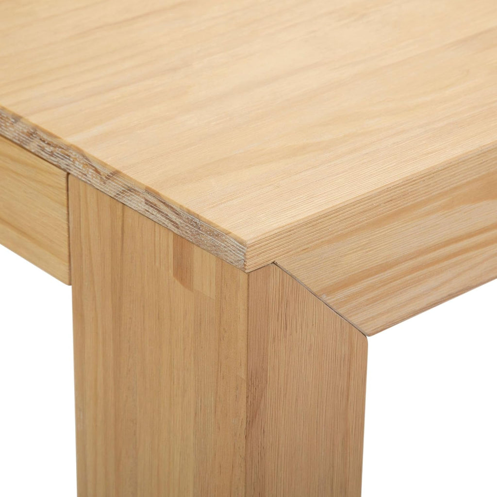 Plank+Beam Modern Square Corner Table, 32', Slim Side Table for Living Room, Mini End Table for Small Spaces, Bedside Night Stand, Blonde Wirebrush