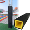 Square Basketball Pole Pad, Full Wrap-Around Foam Protection, Fits 5×5, 6×6, 8×8 & Other Common Square Posts for Outdoor Hoops