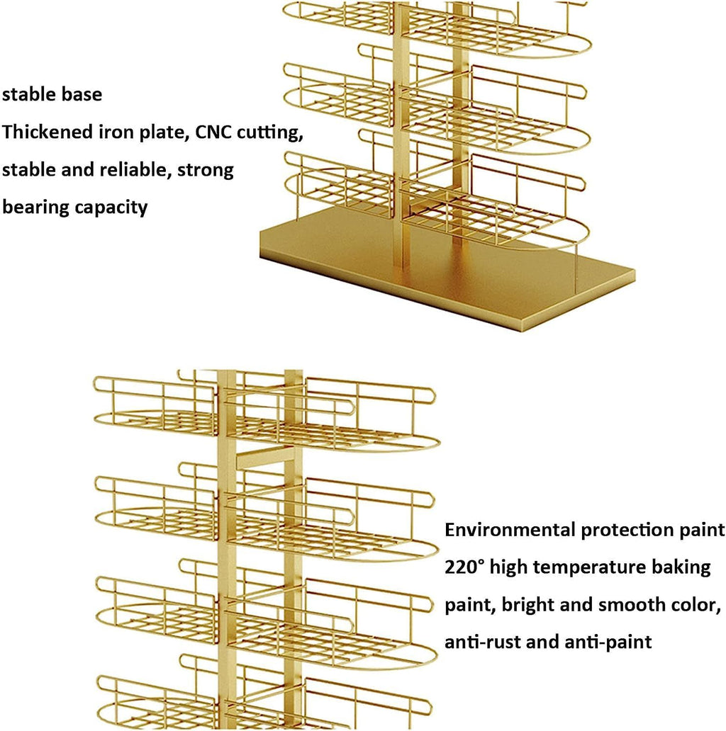 Floor Standing Store Display Stand,8 Tier Hat Rack,Baseball Cap Rack,Modern Headwear Wig Rack,Double Sided Metal Storage Rack For Commercial Boutique Retail,C