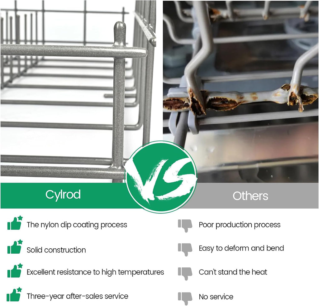 W10728159 Dishwasher Lower Rack with Wheels, Fit for Kitchenaid Dishwasher Rack, W10525646 W10780925 Dishwasher Rack Lower Intended for Maytag Dishwasher Parts Deep 22in Wide 20.8in