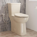 21 Inch Extra Tall Toilet for Seniors, Los Flexi Beige Toilet Two Piece With Skirted Design, 1.1/1.28 GPF Dual Flush, Powerful Siphon Jet, Soft-Close Seat and Quick Install, Bone Color, 12'' Rough-In