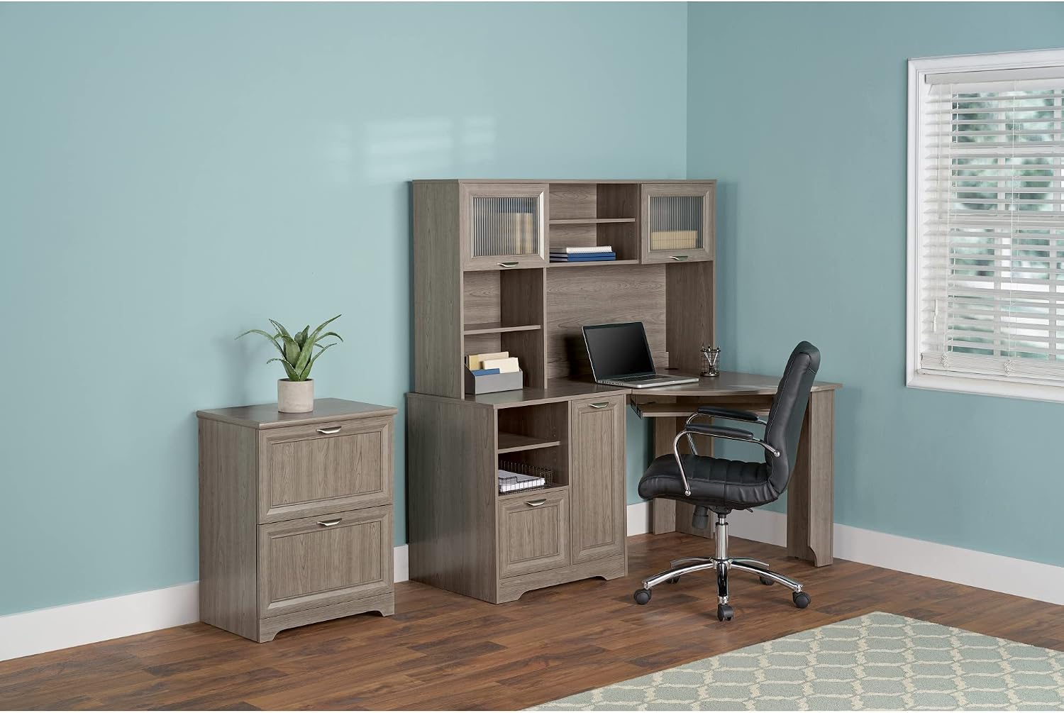 Realspace® Magellan 60' W Corner Computer Desk, Gray