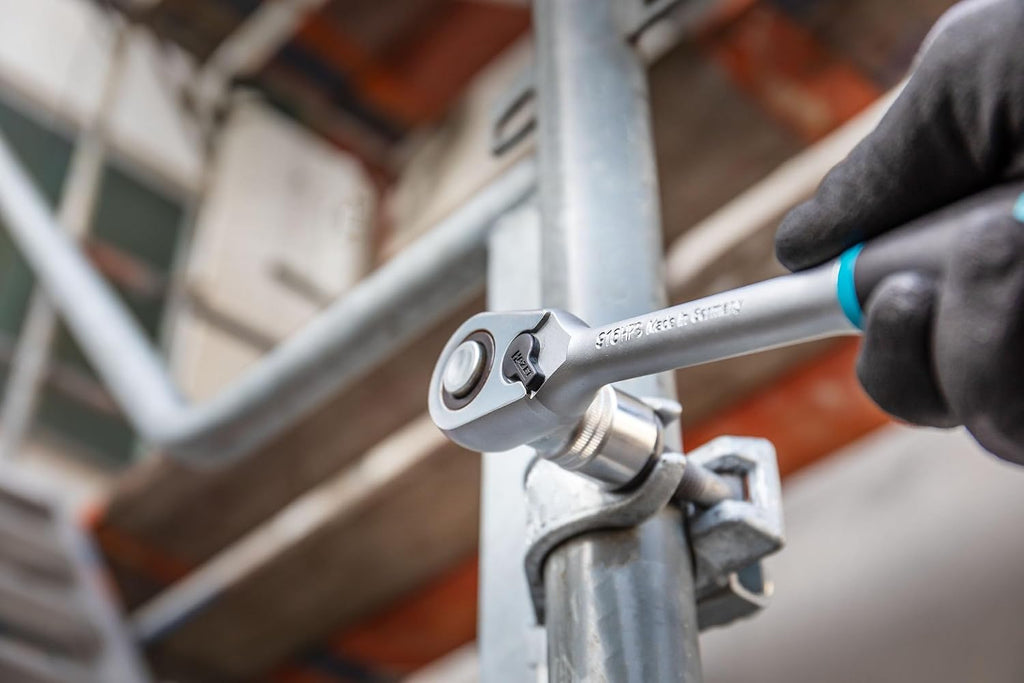 HAZET Hiper Fine-Tooth Reversible Ratchet 916HPS I Output: 1/2 Inch (12.5 Mm) Square I 10.83 Inches I With Reversible Lever and Ratchet Function