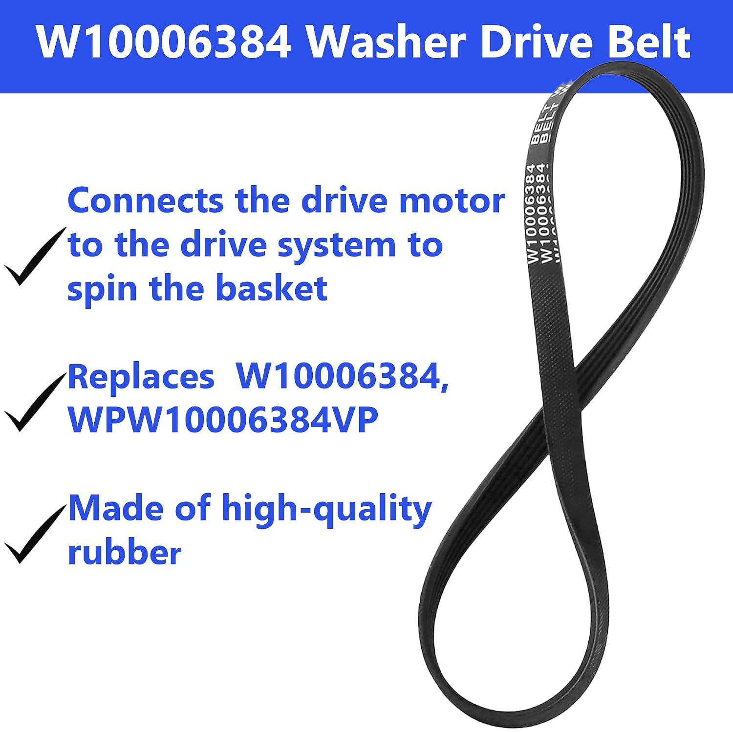 W11454734 Washer Gear Case Replaces AP6993915, W11035751, W10771760, W10006481, W10870913 Works with Maytag Whirlpool Kenmore Crosley, and W10721967 Cam Kit with WPW10006384 Washer Drive Belt