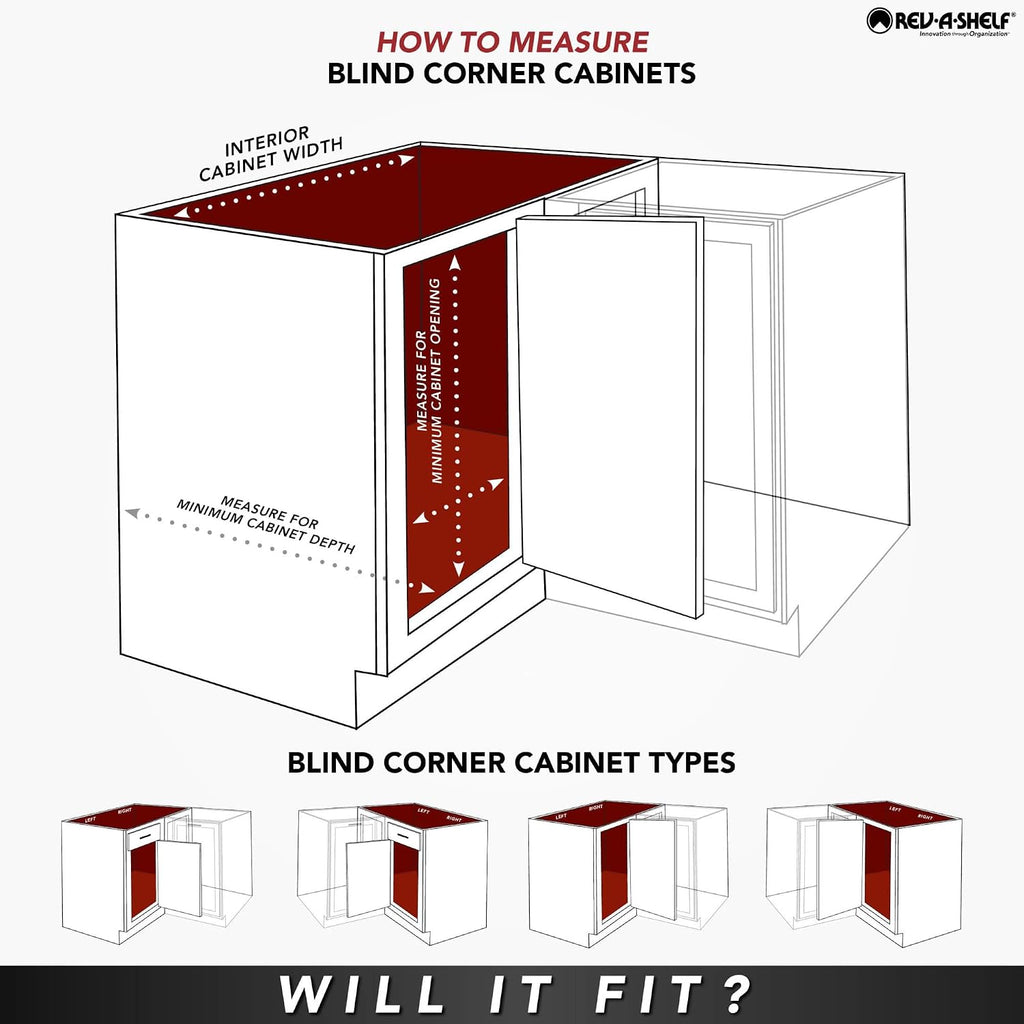 Rev-A-Shelf Gray Two-Tier Elite Optimizer w/Soft-Close for 15' Blind Corner Cabinet Openings