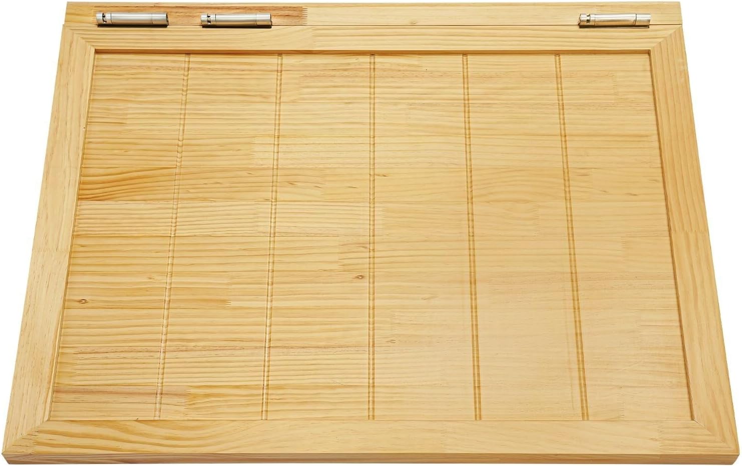Cafe Swinging Doors,Wood Interior Saloon Half Partition Swing Door with 3 Hinges for House Kitchen Shop Entrance Pub Porch(31.5x35.4in-Wood)