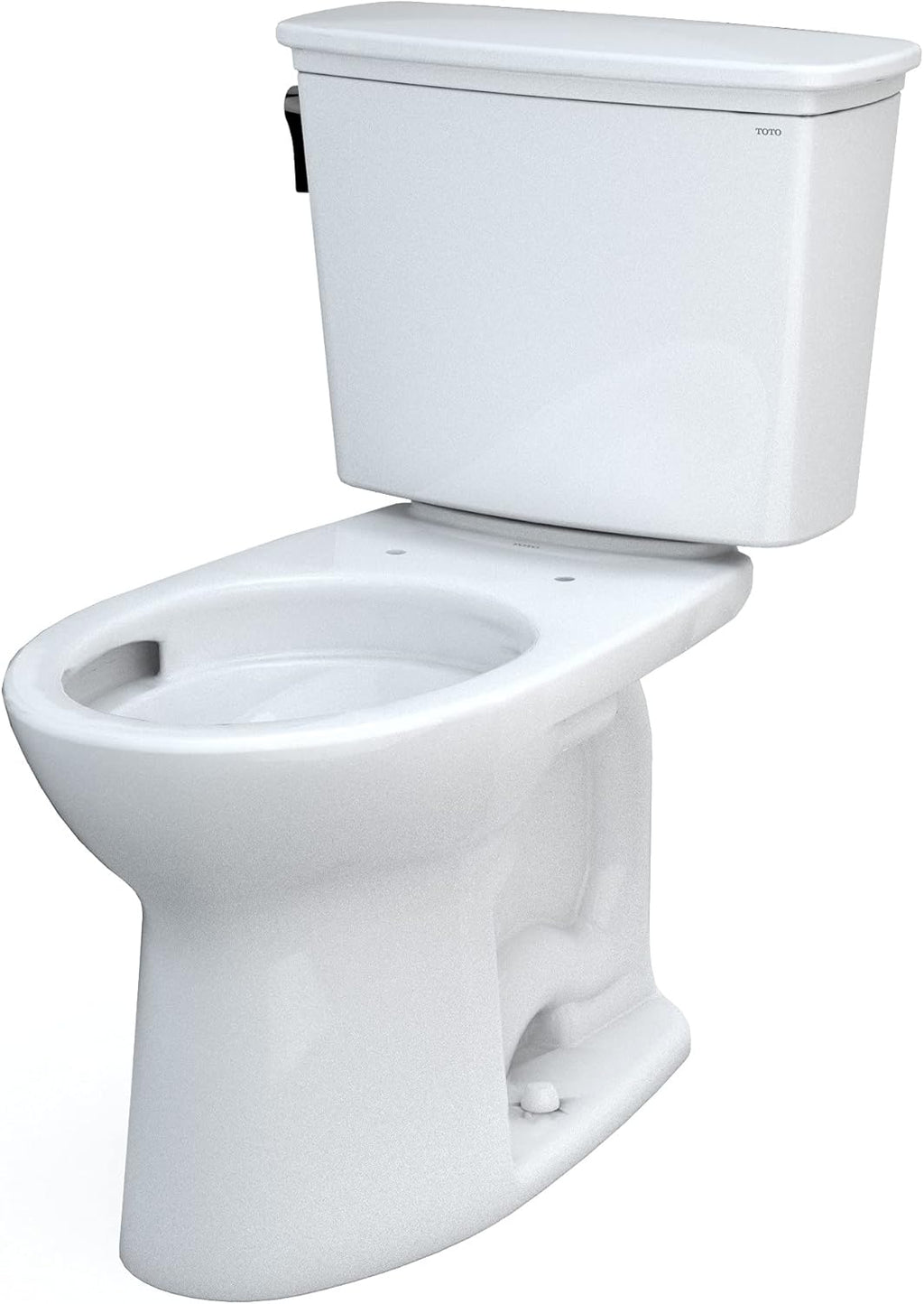 TOTO Drake Transitional Two-Piece Elongated 1.28 GPF Universal Height TORNADO FLUSH Toilet with 10 Inch Rough-In and CEFIONTECT, Cotton White - CST786CEFG.10#01