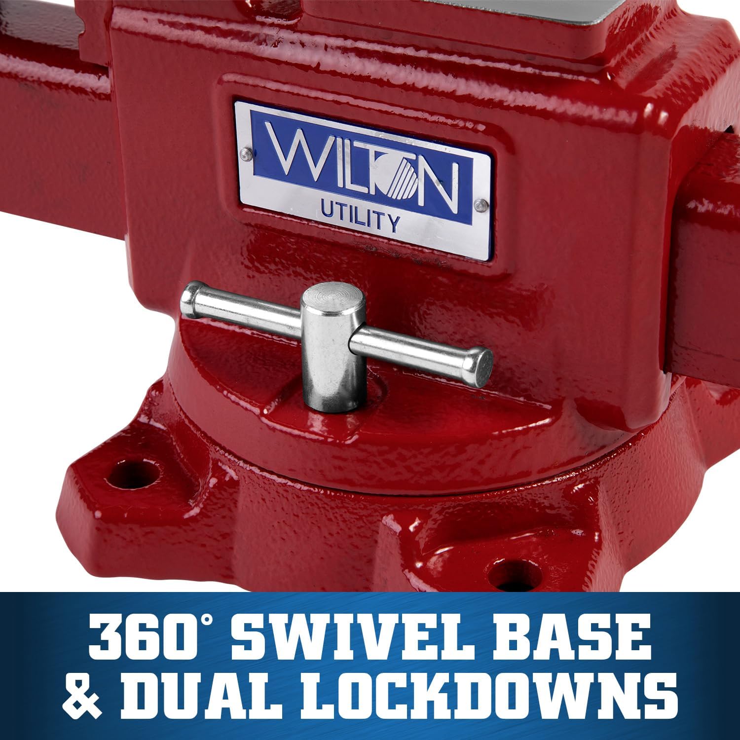 Wilton Utility Bench Vise, 5-1/2' Jaw Width, 5' Jaw Opening, 3-1/4' Throat (Model 675U)