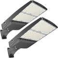 HYPERLITE Parking Lot Lights 300W: 2Packs 45000LM 5000K LED Parking Lot Lights Outdoor with Photocell-UL Listed Commercial Street Area Light LED Pole Light for Roadways Yards Court Barn