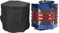 Accordian Instrument Concertina Instrument with an Adjustable Hand Strap with a Bag Professional Accordion Concertina, Accordion for Kids Beginners Adults Musical Instrument Supplies(Royal Blue)