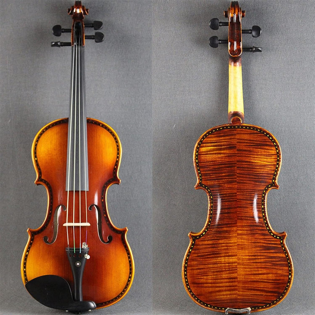 TSTS All Handmade Luodian Pattern Violin Adult Professional 4/4 Size Violin Musical Instrument Adults Violins