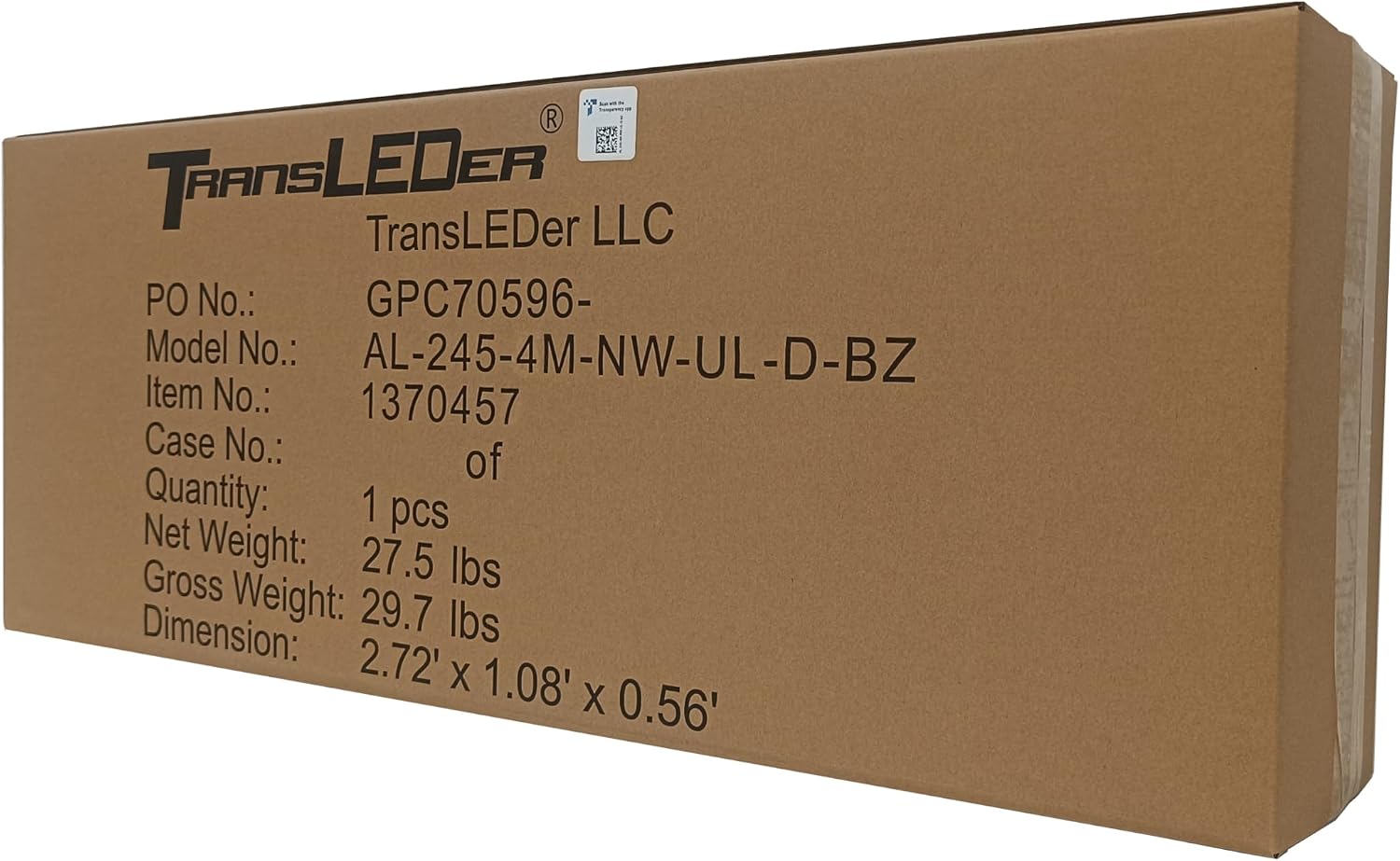 TransLEDer/245W LED Street Light/32500lm@4000K/Trusted Area Lighting Partner for U.S. Utilities