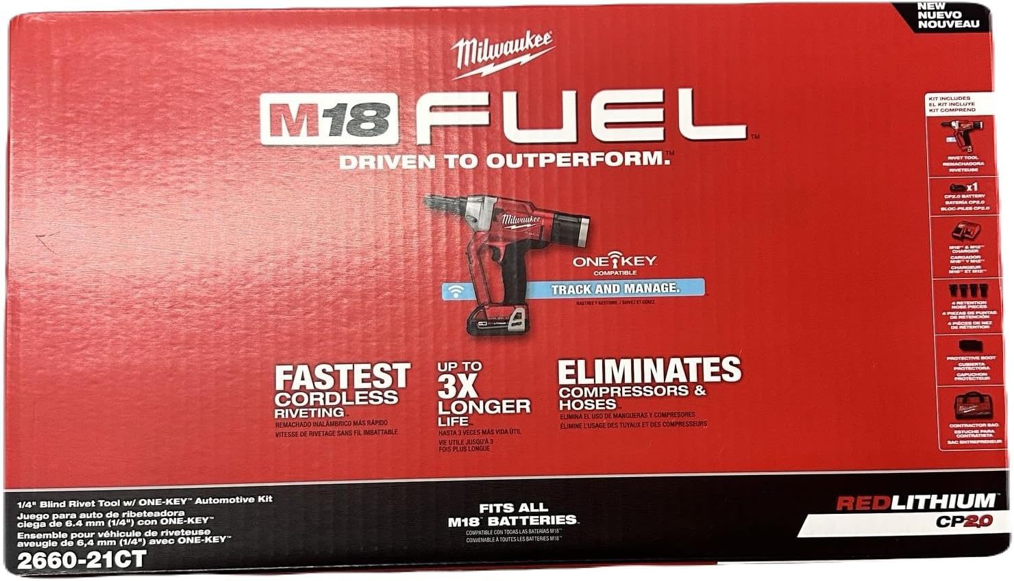Milwaukee Electric Tool M18 Fuel™ 1/4'' Blind Rivet