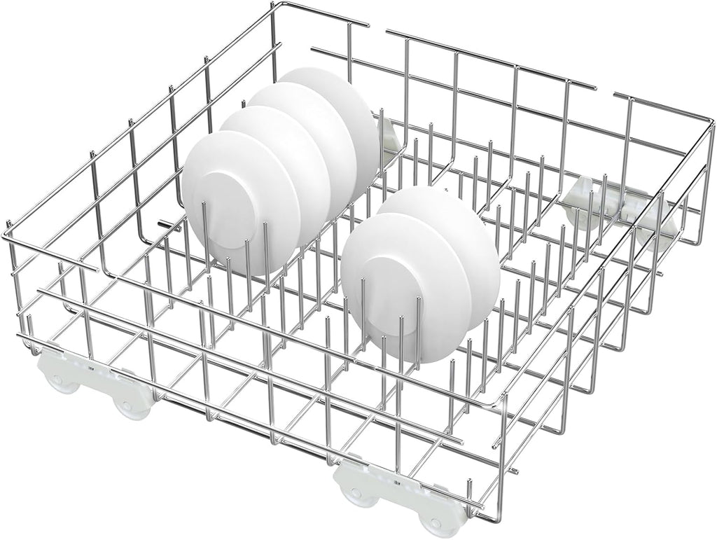 Upgrade W10311986/W10380384 Dishwasher Lower Dishrack Designed for Whirlpool Dishwasher Rack Parts WDT750SAHZ0 WDTA50SAHZ0 WDT970SAHZ0 WDT780SAEM with WP3376961 Wheels Dishwasher Bottom Rack
