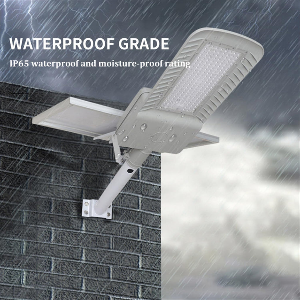 Solar Street Lights Outdoor, LED Solar Lights,IP67 Waterproof Flood Light with Remote Control,Heavy Duty Split Type LED Solar Street Light,for Commercial Street & Area Lighting