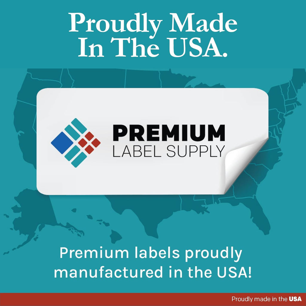 Premium Label Supply White Sticker Shipping/Mailing Labels – 4' x 2.5' – Laser/Inkjet Compatible – (8 per Sheet), 1000 Sheets – 8,000 Total Adhesive Labels