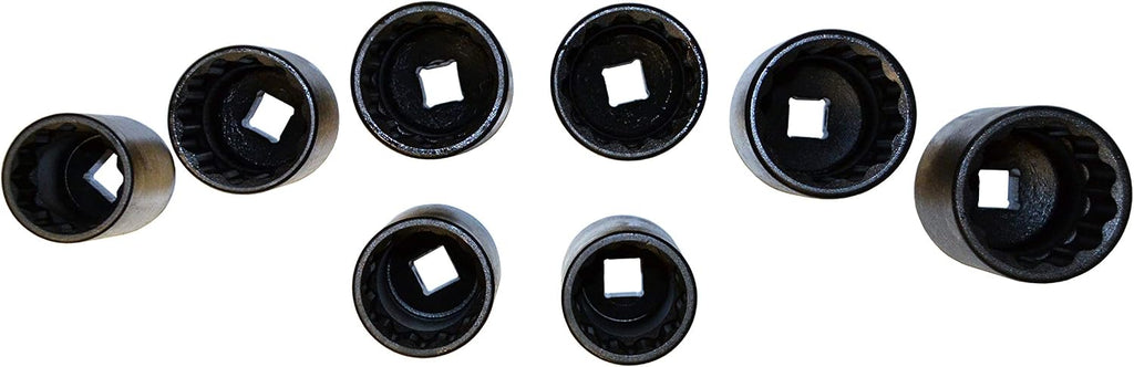 Cal-Van Tools 976 8 Piece 12 Point Axle Nut Socket Set, 1 Pack, Multi, One Size