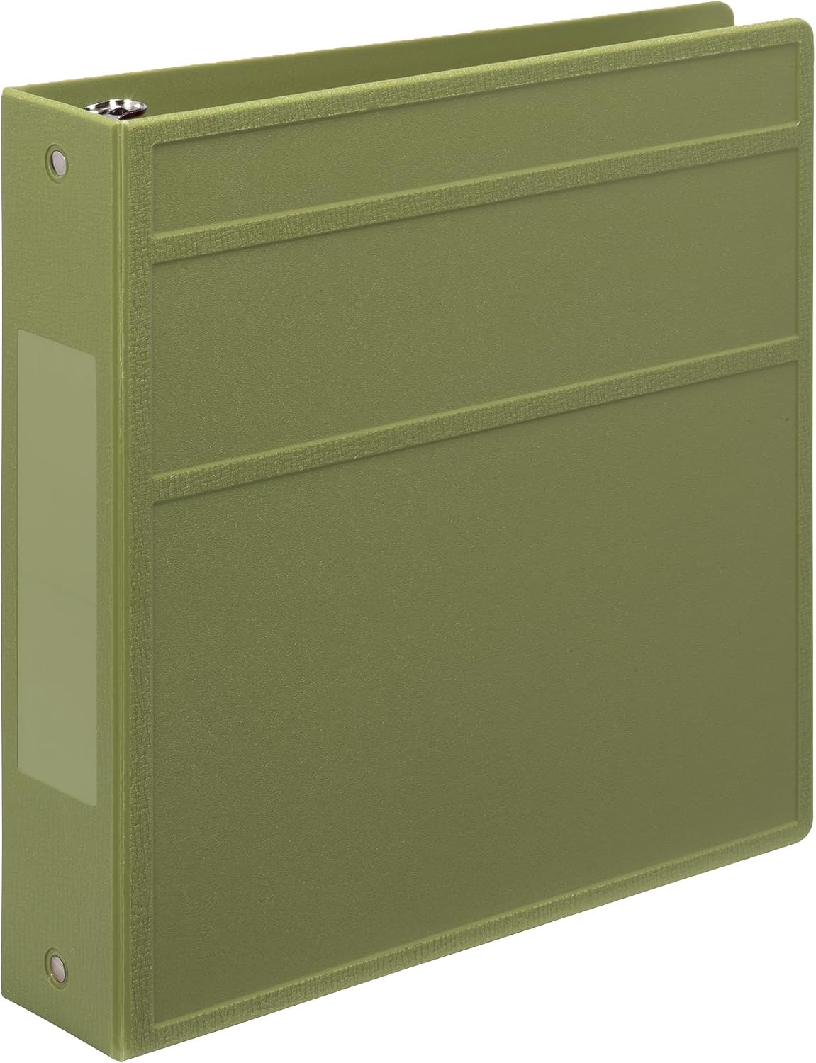 Carstens 2-Inch Heavy Duty 3-Ring Binder - Side Opening, Sage, Durable Plastic, No-Gap Rings, Waterproof Covers, No Pockets, Holds 300 Letter-Sized Sheets, BPA-Free, Made in USA (5826-3R), Case of 16