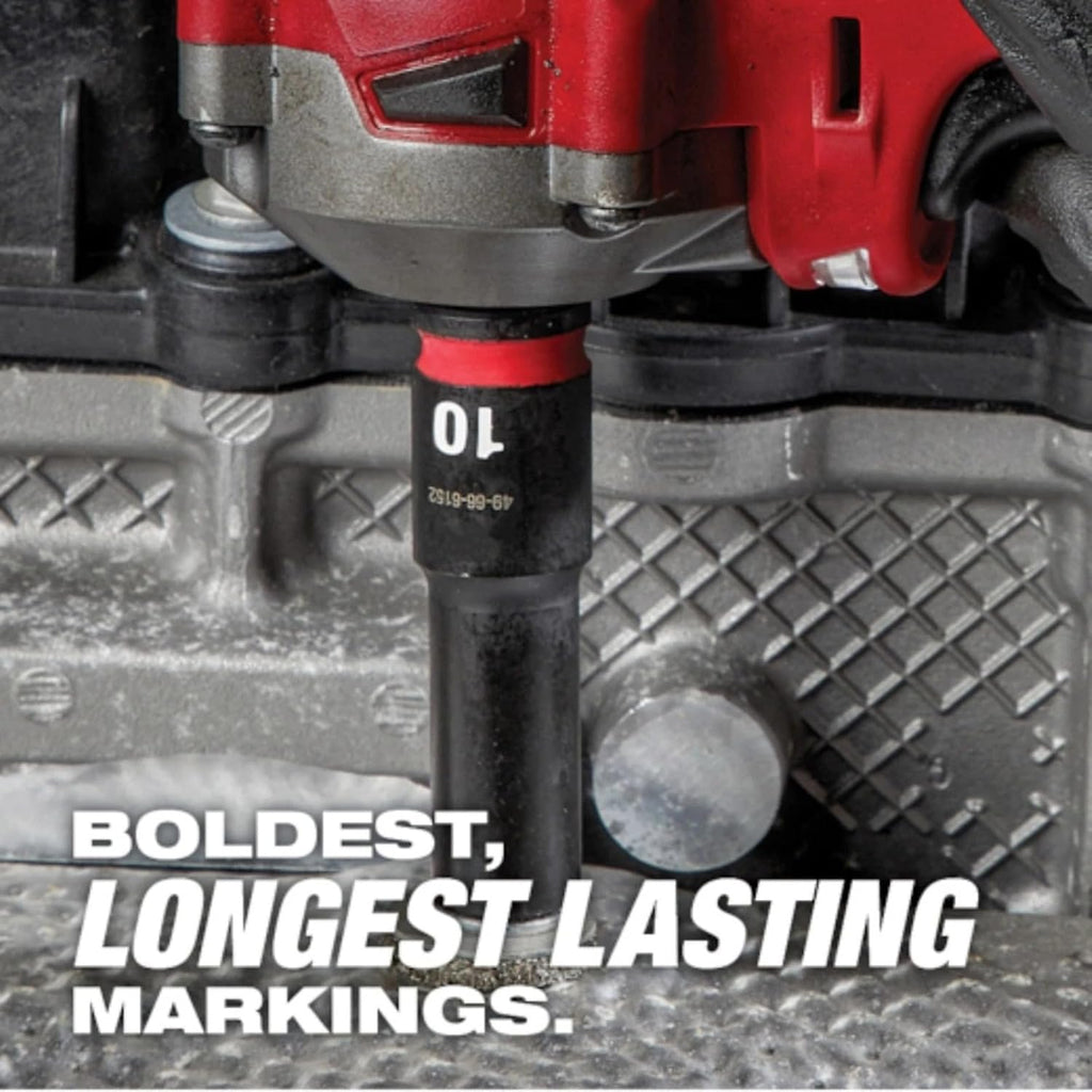 8PC 49-66-7018 for Milwaukee Impact Duty 3/4' 6 Point design Socket Set | Length 10.8 in Width 2.7 in Height 11 in