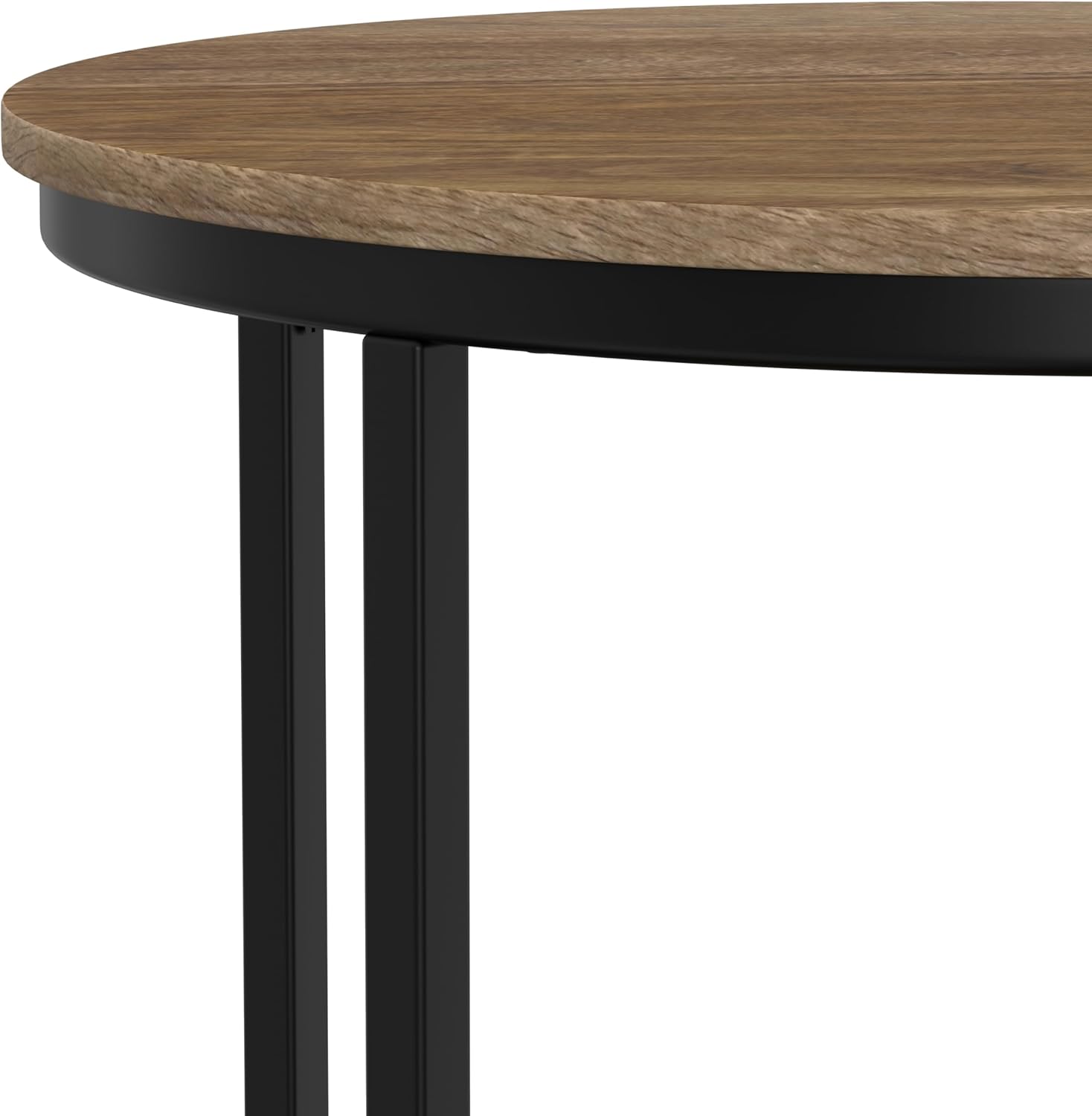 SIMPLIHOME Jenna Metal Side Table - 18 inch Wide Solid Metal Round Accent Table in Warm Grey, Industrial End Table or Small Drink Table for Living Room or Bedroom with Compact Design