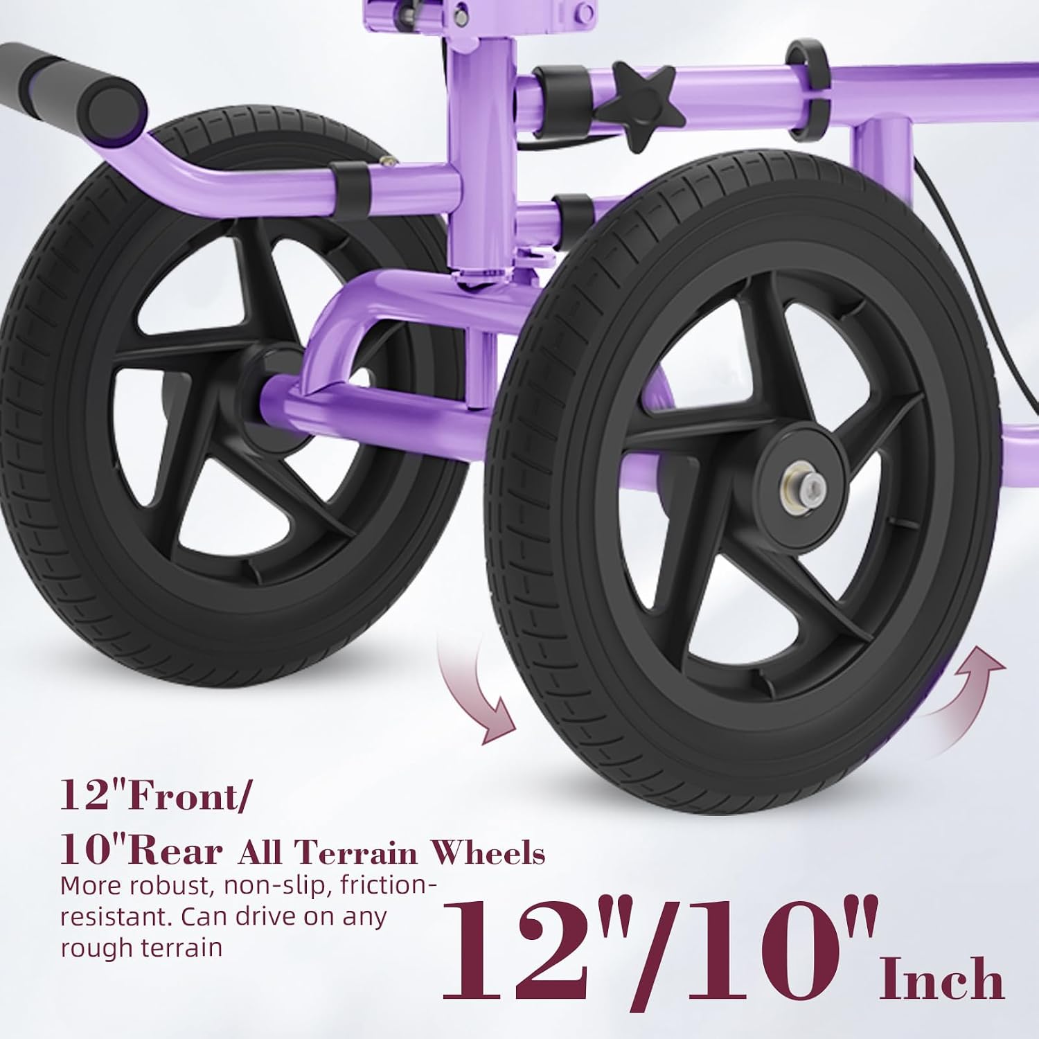 All Terrain Knee Scooter for Adults, Foldable Rolling Knee Scooter with DIY Stickers & Shock Absorber, Steerable Knee Walker for Broken Foot, Ankle Injuries & Surgery, Better Crutch Alternative
