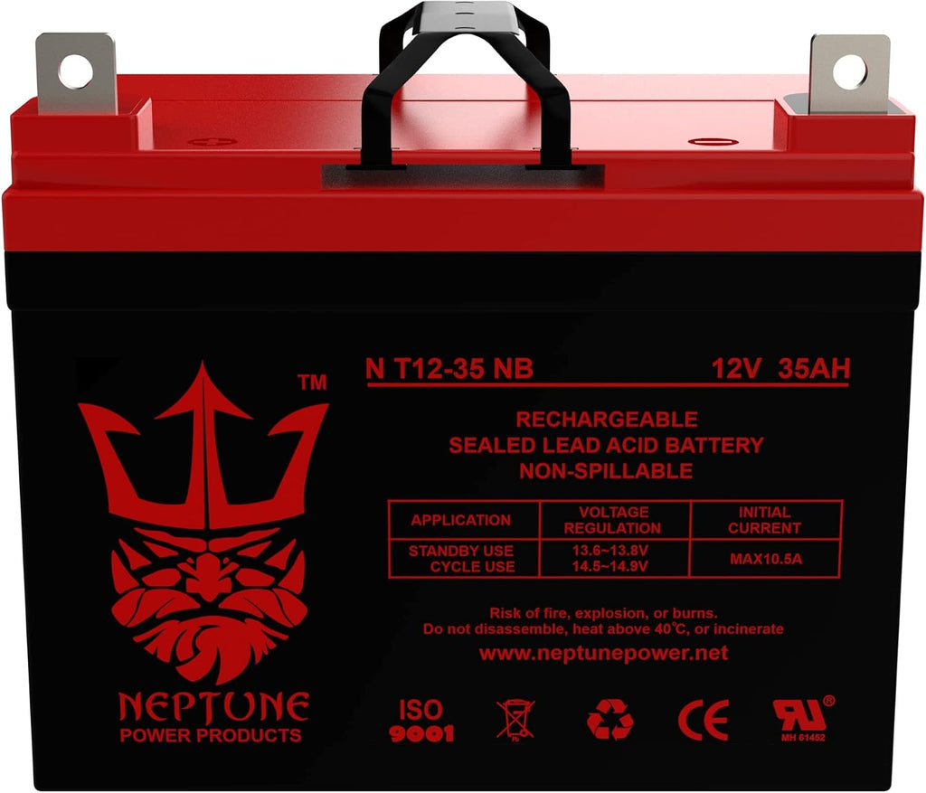 Neptune 12V 35AH Compatible Battery for Jazzy Select GT Power Chair Scooter - 2 Pack