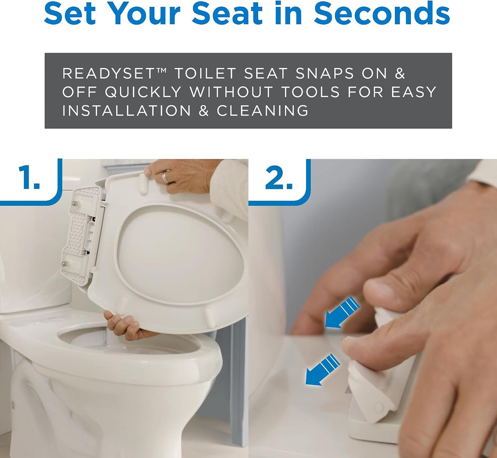 Gerber Avalanche Select 1.28 GPF Two-Piece Toilet with QuietClean Flush & KeepClean Surface, ADA Chair Height, 12-in Rough-In, Soft-Close Seat & Install Kit with Wax Ring, White, GRS48211E