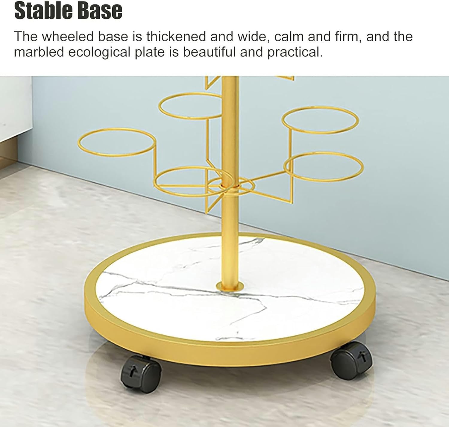 Commercial Floor-Standing Hat Organizer - 6-Tier Rack for Baseball Caps, Cowboy Hats & Men's/Women's Hats - Large Capacity Display Stand for Retail & Home Use