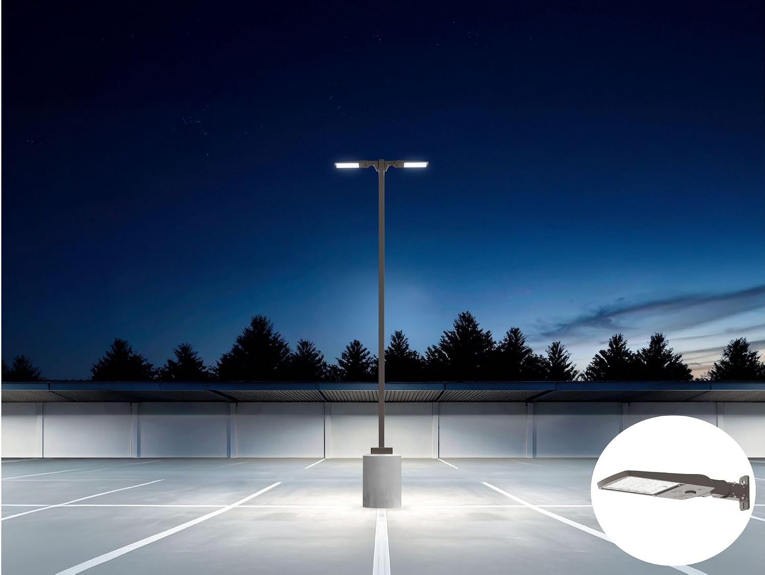 Lithonia Lighting LED Outdoor Area Light Fixture, LED Parking Lot Light with Adjustable Brightness, 3-in-1 Selectable White Color, 4-in-1 Switchable Distribution, UVOLT, Wall or Pole Mount, Bronze