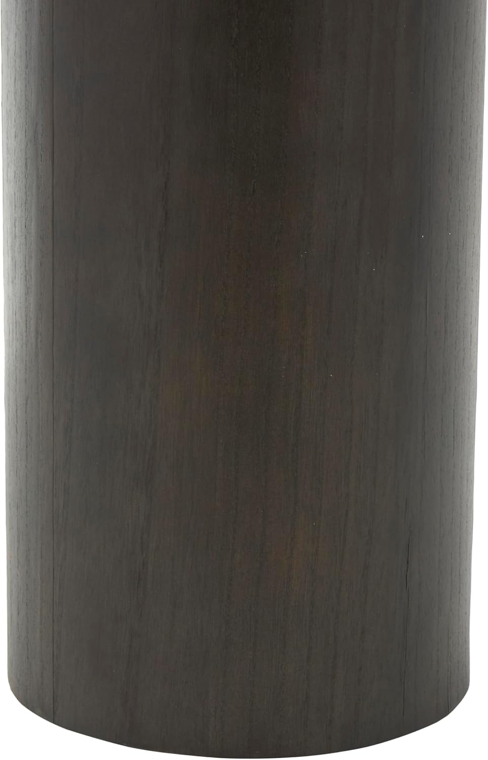 Deco 79 Wood Side End Accent Table Pedestal End Table with Rounded Square Top, Side Table 15' x 15' x 23', Black