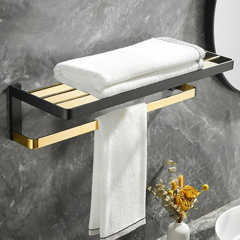 Towel Bars All Copper Black Gold Towel Bar Rail Rack, Bathroom Hardware Accessories Wall Mount Hardware