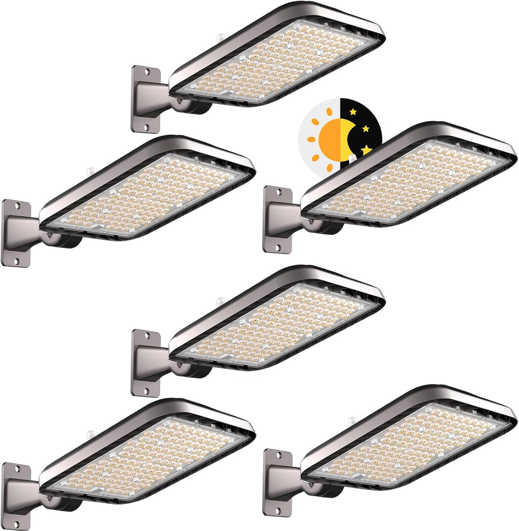 Lightdot 150W Parking Lot LED Lights 37500Lm LED Pole Lights Outdoor with Auto ON/OFF Photocell Parking Lot Litghts Commercial For Garage/Yard-7Yrs Warranty-6Pack (Coverage: 36~65Ft at Height:16~30Ft)