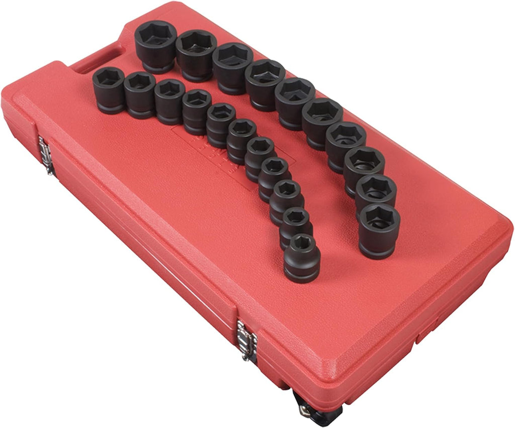 Sunex 5692 1-Inch Drive Fractional SAE 3/4-Inch to 2-Inch Impact Socket Set, 21 piece