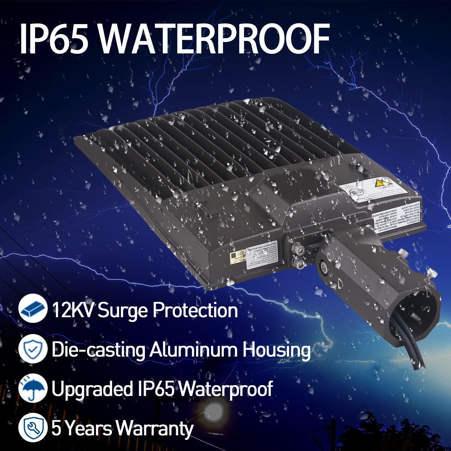 300W LED Parking Lot Light with Yoke Mount, Dusk to Dawn Photocell 42000 LM (140lm/w) 5000K LED Shoebox Light Commercial Outdoor Street Area Lighting 100-277V