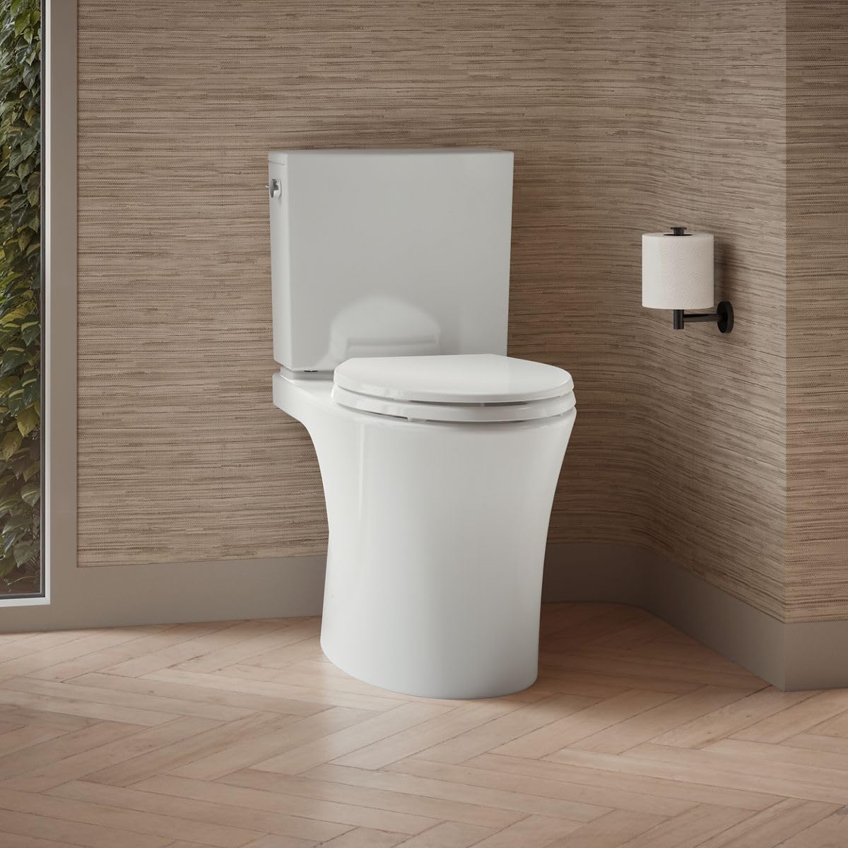 Veil Two-Piece Elongated Toilet With Skirted Trapway 1.28 GPF