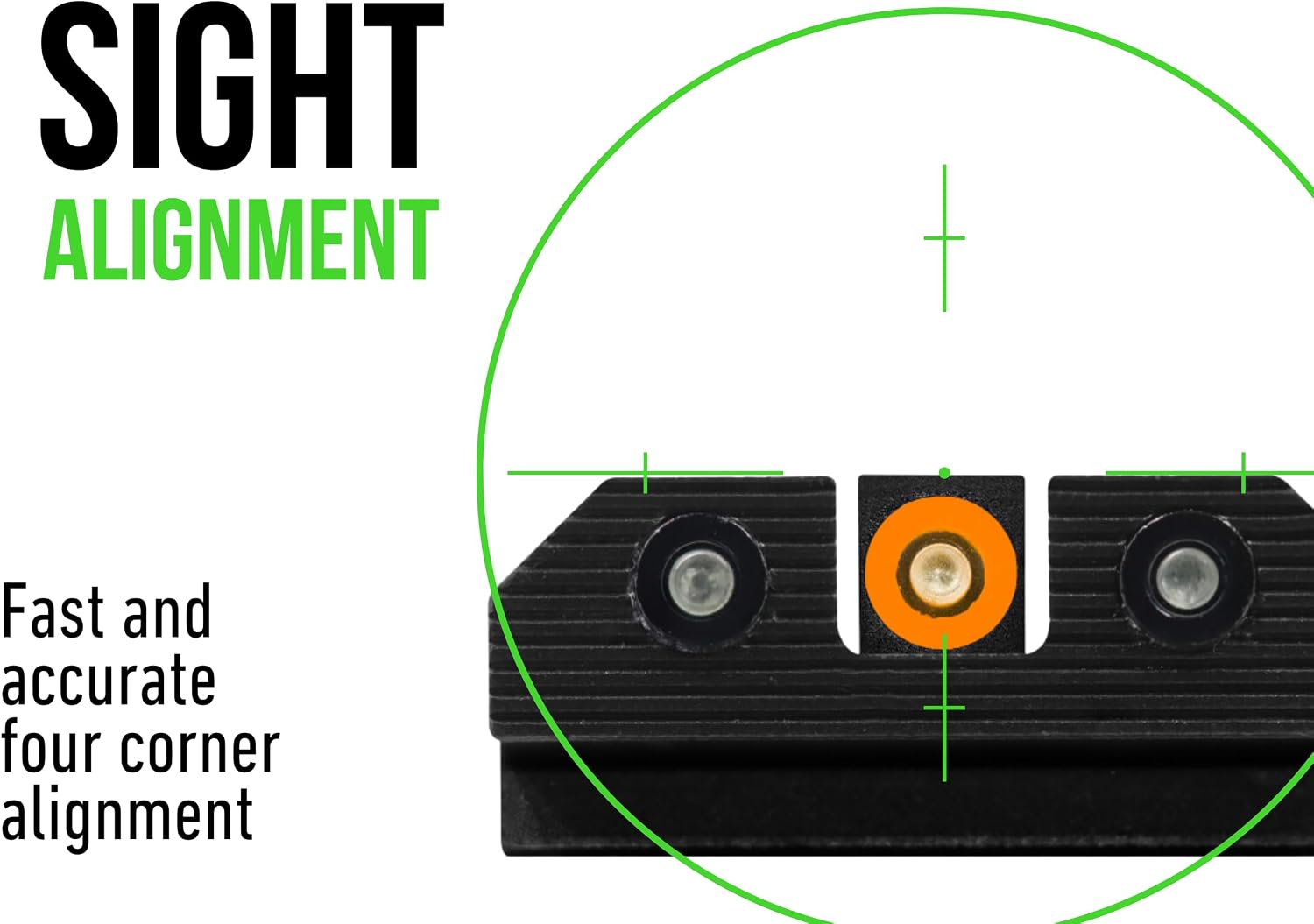 XS Sights R3D 2.0 Sights Compatible with Glock 17, 19, 22, 23, 24, 26, 28, 27, 31, 32, 33, 34, 35, 36, 38, 39, 45, & 47 Gen 1-5, Including MOS Models