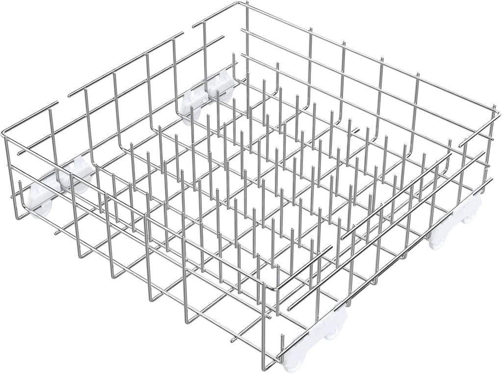Upgraded 304 Stainless Steel W10311986 W10380384 Dishwasher Lower Rack Replacement for Whirlpool Dishwasher Bottom Rack 300563, DU911PCDQO with WP3376961 Wheels