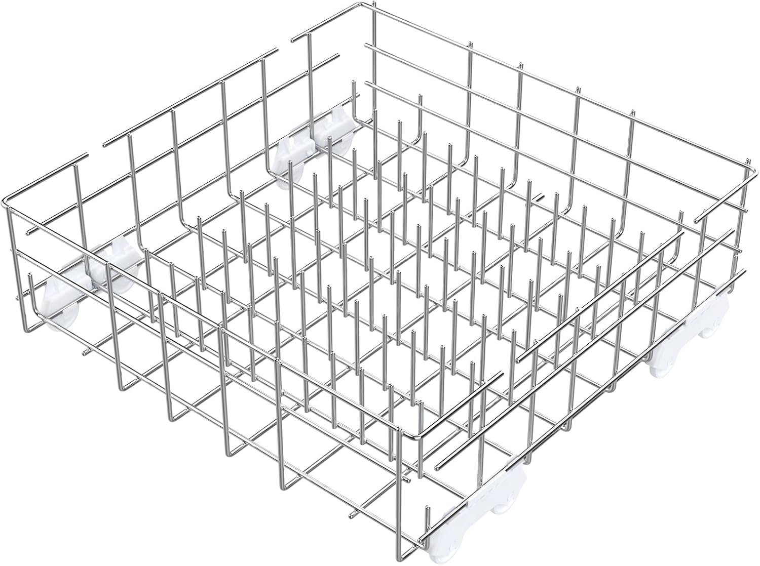 Upgraded 304 Stainless Steel W10311986 W10380384 Dishwasher Lower Rack Replacement for Whirlpool Dishwasher Bottom Rack 300563, DU911PCDQO with WP3376961 Wheels
