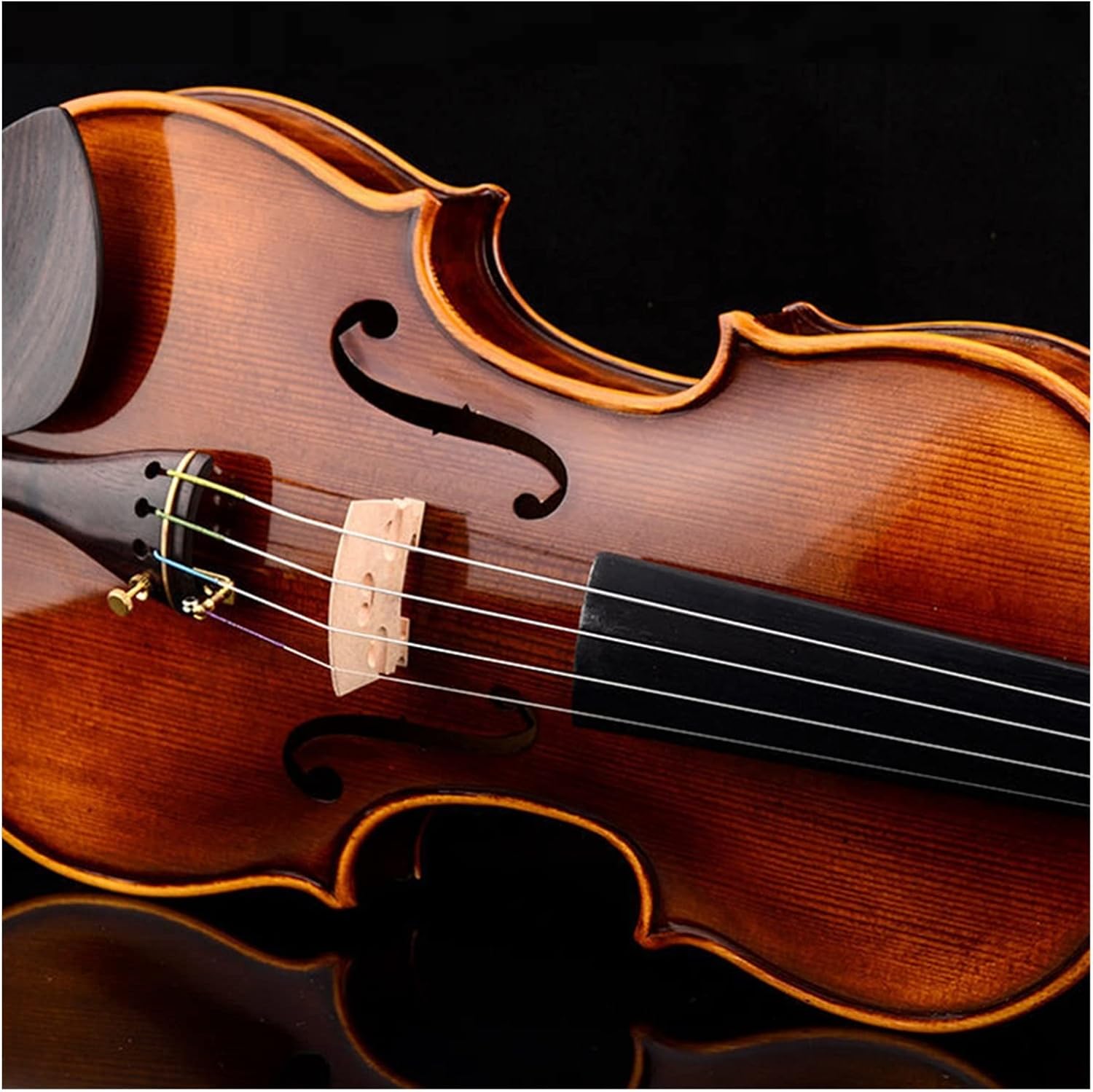 TSTS European Spruce Wood Violin Professional Handmade Solid Wood Violin Children Beginners Play Violin Musical Instrument Adults Violins (Color : 1/4)