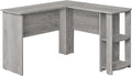 Monarch Specialties I 7720 Computer Desk, Home Office, Corner, Storage Shelves, 48' L, L Shape, Work, Laptop, Laminate, Grey, Contemporary, Modern