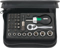 Stahlwille 40/29/4 SCI, 1/4 Inch Socket Spanner Set, Bit Set 33 Pieces, Mini Bit Ratchet, Ratchet Screwdriver Bit Holder, Nuts and Bits in Soft Case, Made in Germany