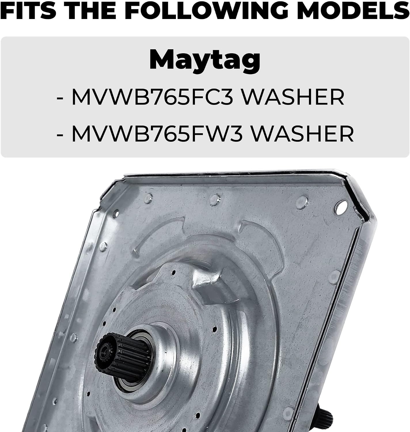 US-Based Supplier W11393685 Gearcase replaces W10447976, W10811956, W10868473, W11393686, W11455453 and Slider W10734521 Kit for Whirlpool Kenmore Maytag Washers, Shaft 4.5 inches, Seal 3.5 inches