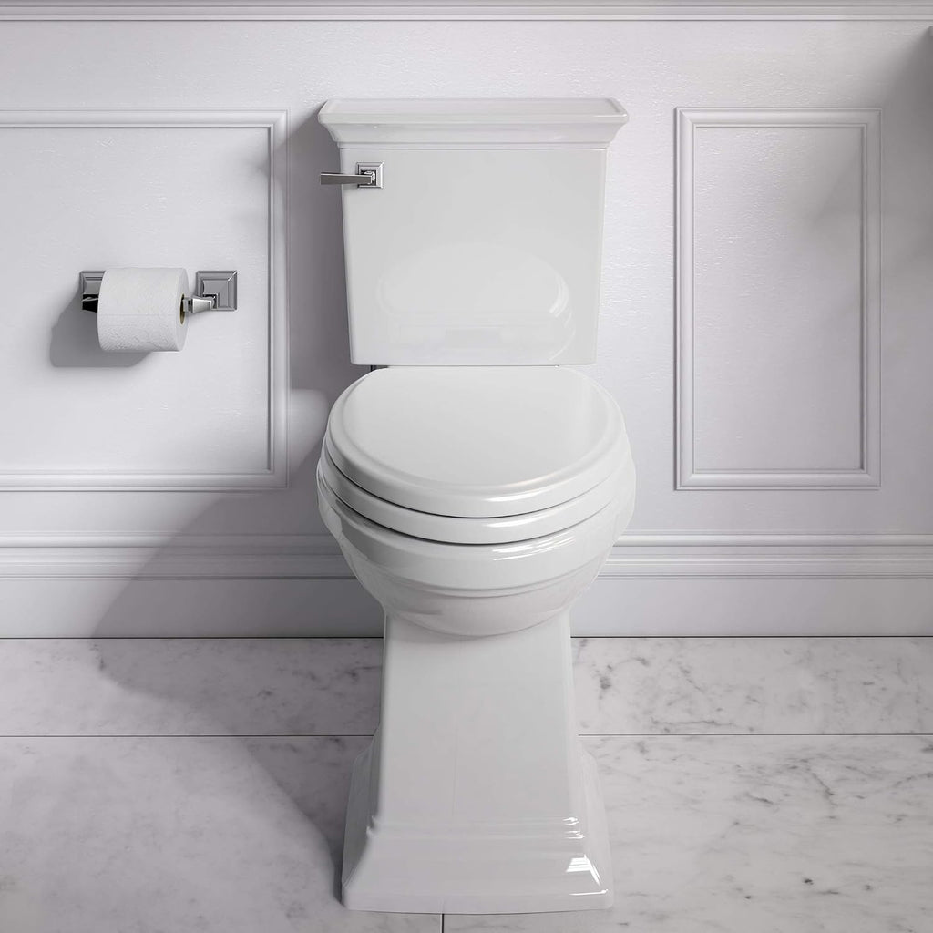 American Standard 2917228.020 Town Square S Two-Piece Toilet Chair Height, Elongated Front, White, 1.28 GPF