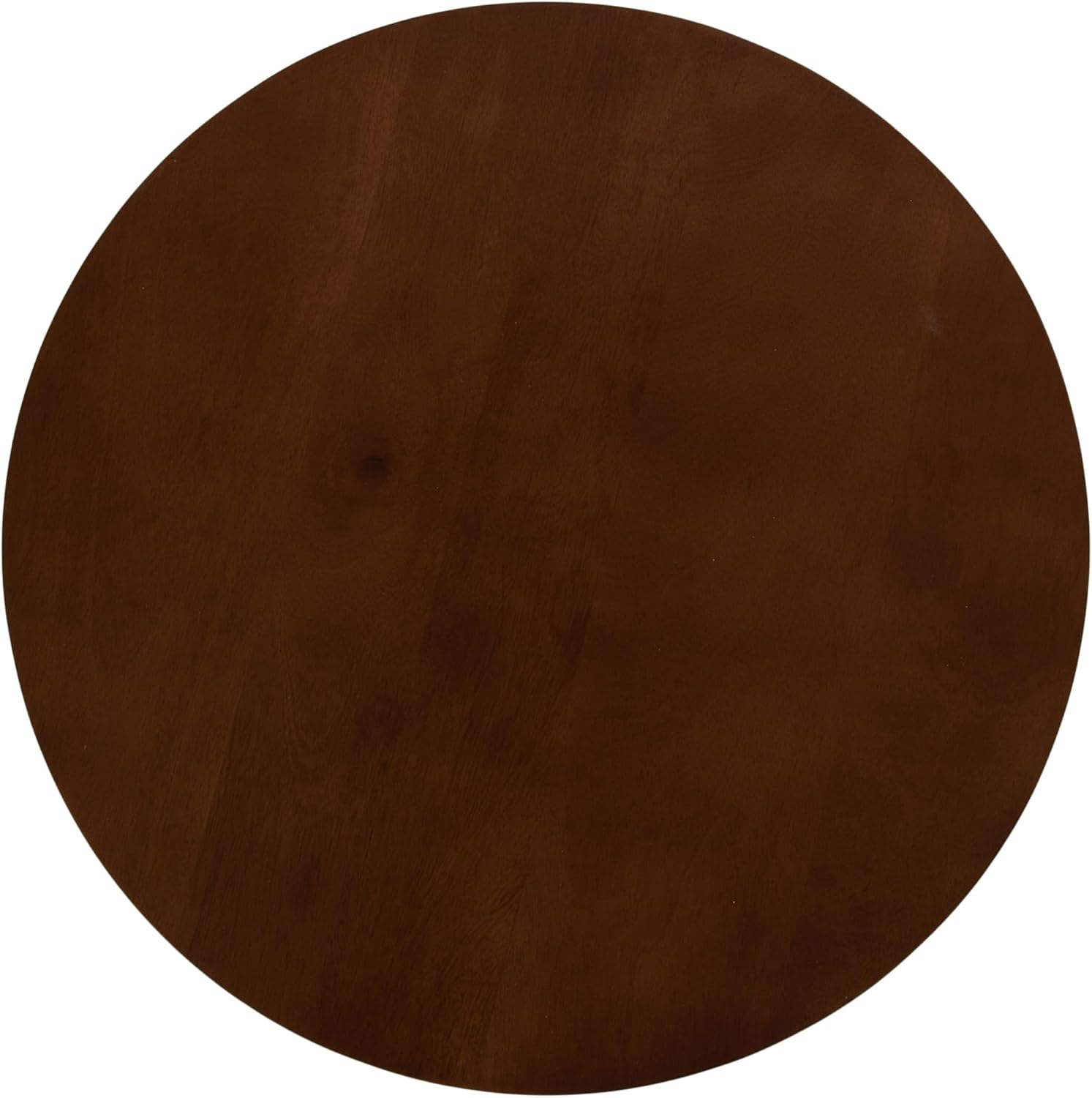 Kate and Laurel Faiza Modern Wooden Round Side Table, 18 x 18 x 20, Walnut Brown, Transitional Wood End Table for Use as Bedroom Nightstand or Living Room Accent Table