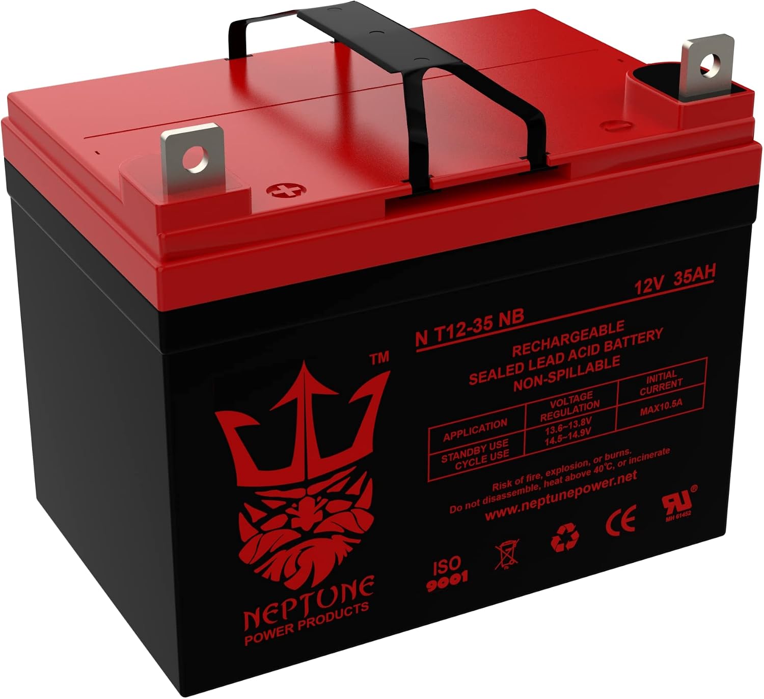 Neptune 12V 35AH Compatible Battery for Jazzy Select GT Power Chair Scooter - 2 Pack