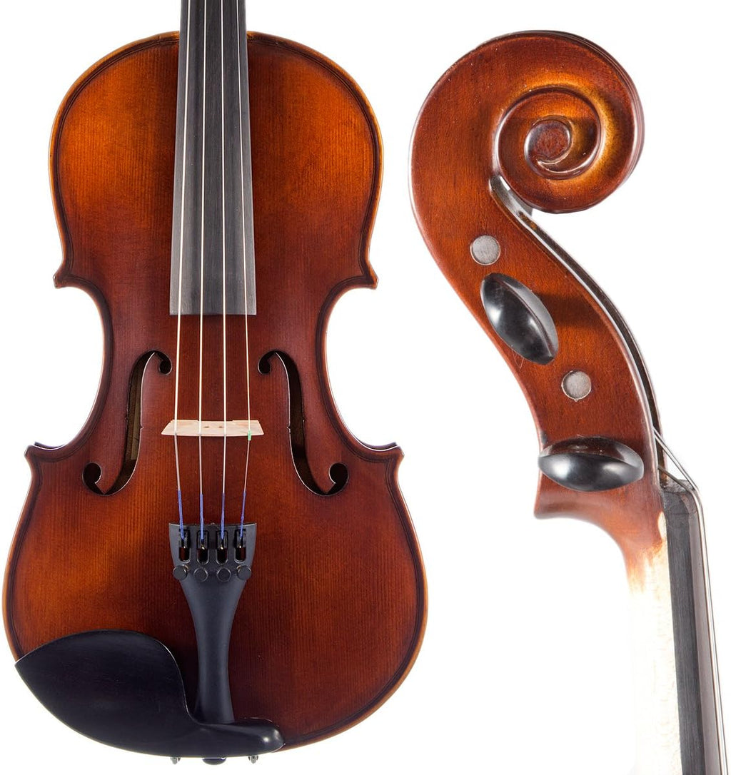 Bunnel Pupil Violin Outfit 1/16 Size Clearance By Kennedy Violins - Carrying Case and Accessories Included - Solid Maple Wood and Ebony Fittings RB300