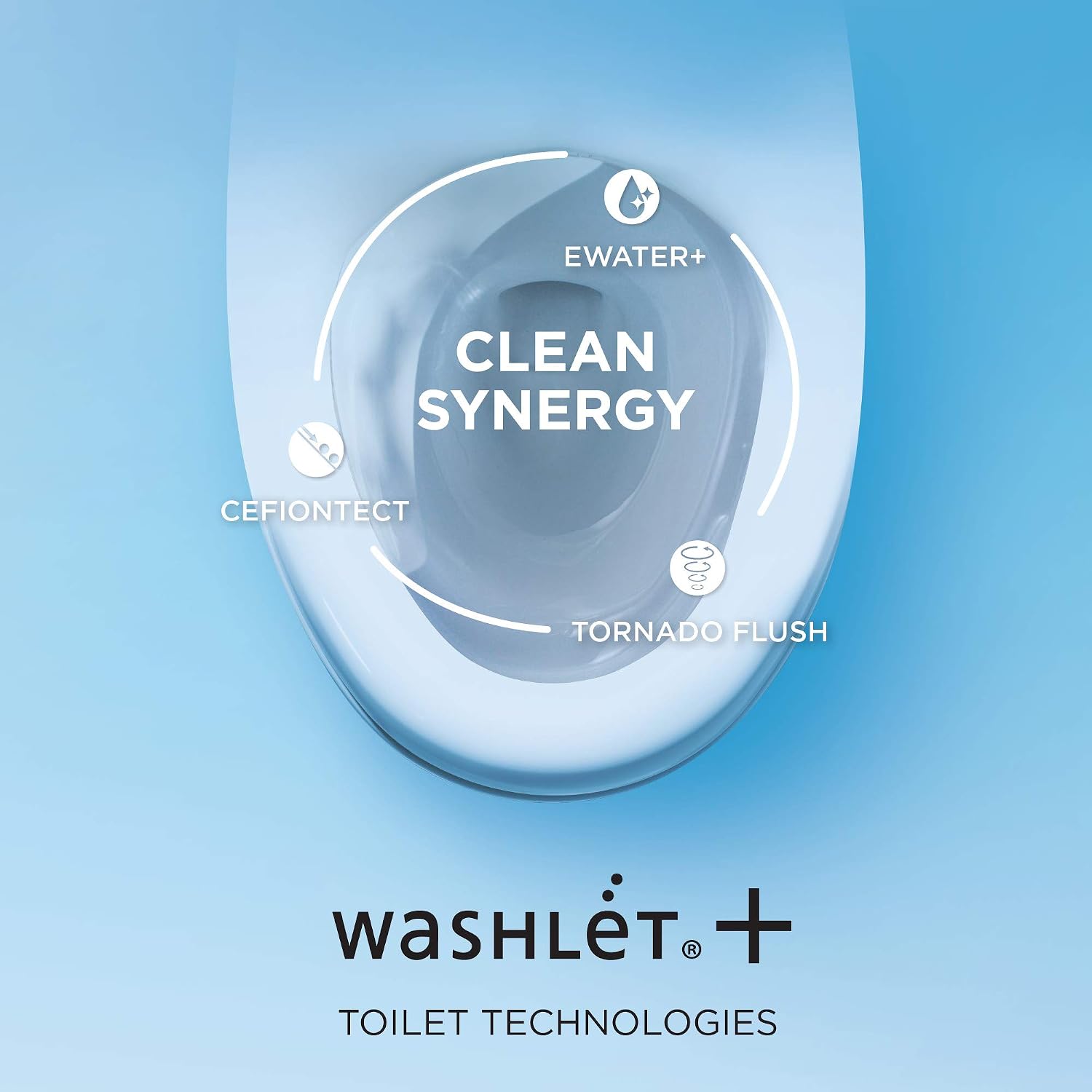 TOTO® WASHLET+® Drake® II 1G® Two-Piece Elongated 1.0 GPF Toilet and WASHLET+® S500e Contemporary Bidet Seat, Cotton White - MW4543046CUFG#01