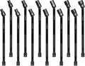 Capri Tools 3/8 in. Drive Pinless Universal Long Extension Impact Socket Set, 6-Point, 8-19 mm, Metric, 12-Piece